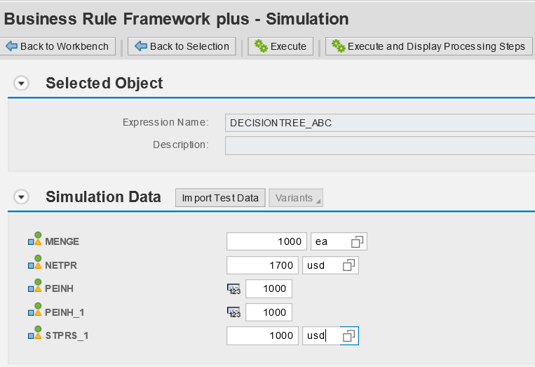 Figure 22 — Specify the simulation data and execute the simulation