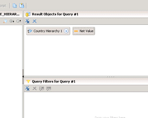 Viewing your available hierarchies in Crystal Reporting Enterprise UI