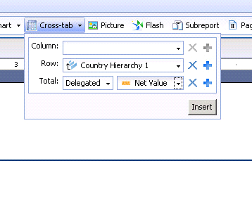Image of user interface to begin the creation of hierarchical groupings in SAP Crystal Reports 4.0