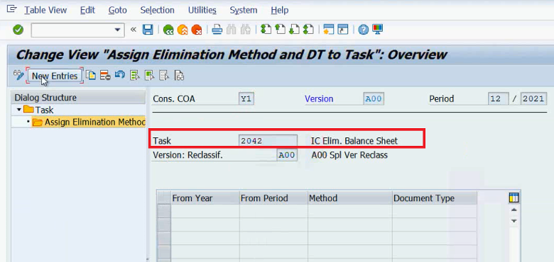 Figure 10— ICMR Integration using Task 2042 In SAP Group Reporting 2022/2021