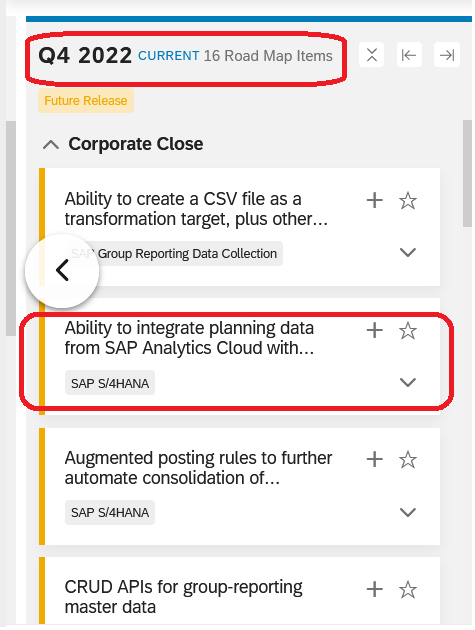 Figure 12— SAP SAC to SAP Group Reporting Integration available In SAP S/4 HANA 2022 as promised
