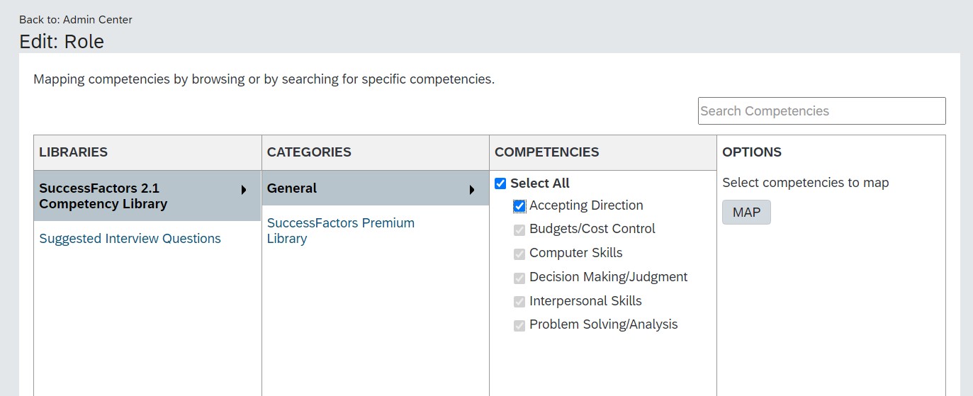 Figure 12 - Additional Competency Mapping -- Image