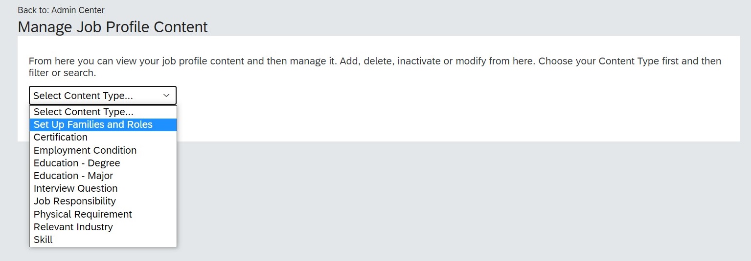 Figure 7 - Manage Job Profile Content -- Image