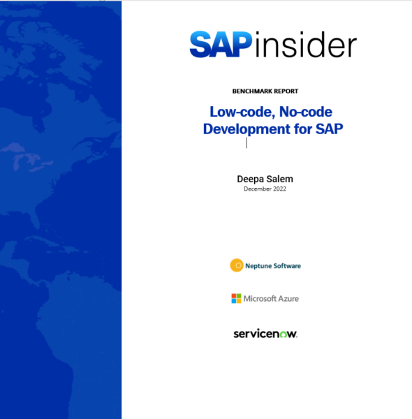 Benchmark Report: Low-code, No-code Development for SAP