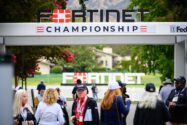 A picture of the 2022 entrance to the Fortinet chamionship. Fortinet PGA TOUR