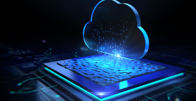 A technology created cloud hovers above a keyboard | RFgen