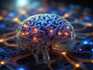 image of brain molding into technology | IBM AI