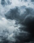 photograph of stormy cloudy sky, SAP cloud concept