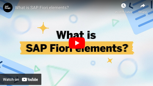 SAP Fiori Elements