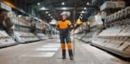 Worker stands in Norsk Hydro's primary aluminum plant in Norway | test SAP Fiori ImpactQA