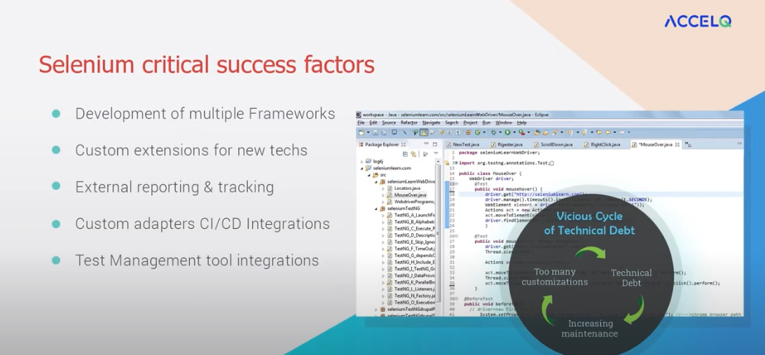 Overcome limitations of Selenium with ACCELQ's Codeless AI - SAPinsider