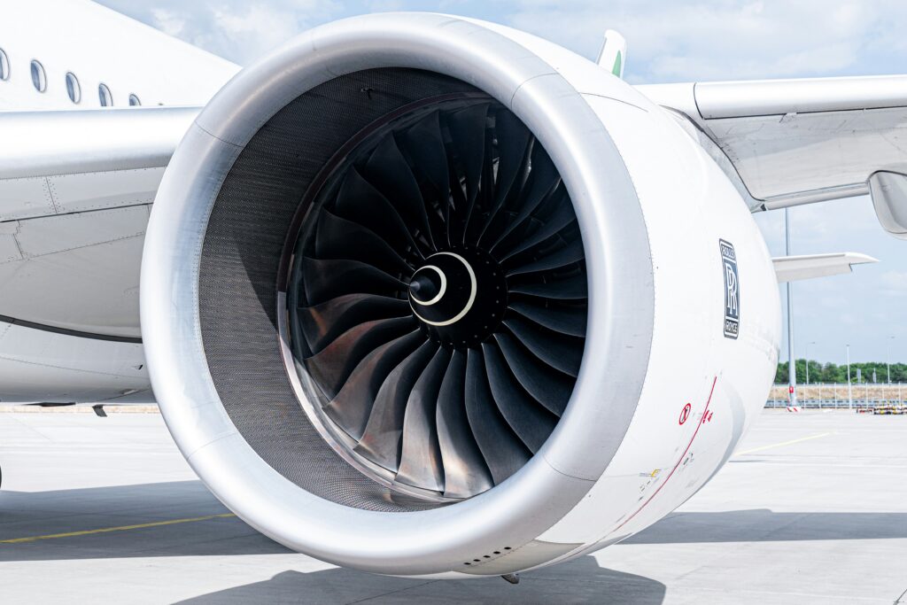 Rolls Royce Engine from an Airbus A350-900XWB