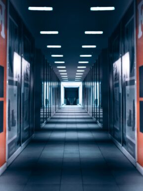 Abstract AI and cloud architecture representing NEC’s AI-native enterprise on SAP BTP and Joule