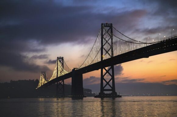 San Francisco–Oakland Bay Bridge representing SAP S/4HANA transformation, system integration, and enterprise connectivity.