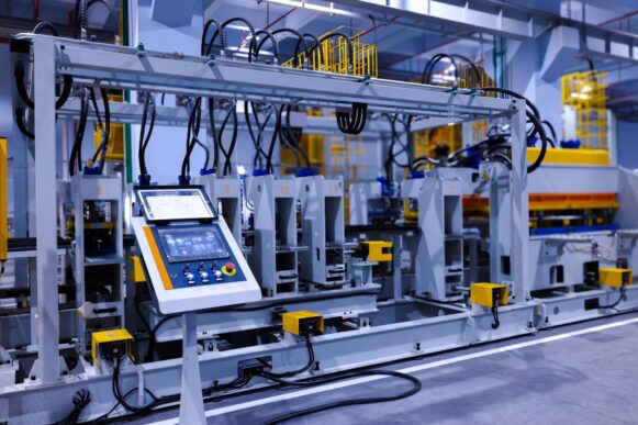Automated manufacturing equipment on a factory floor, illustrating margin control and pricing execution challenges for industrial manufacturers running SAP.
