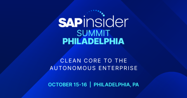 SAPinsider Summit Philadelphia 2026