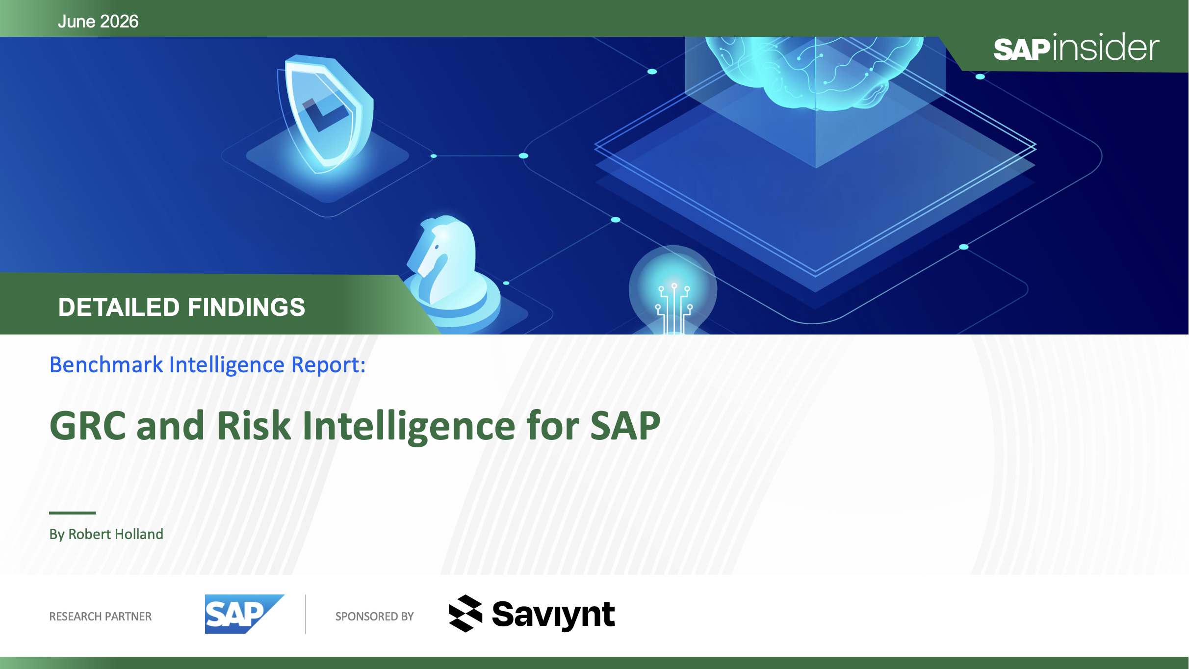 Detailed Findings cover: GRC and Risk Intelligence for SAP 2026