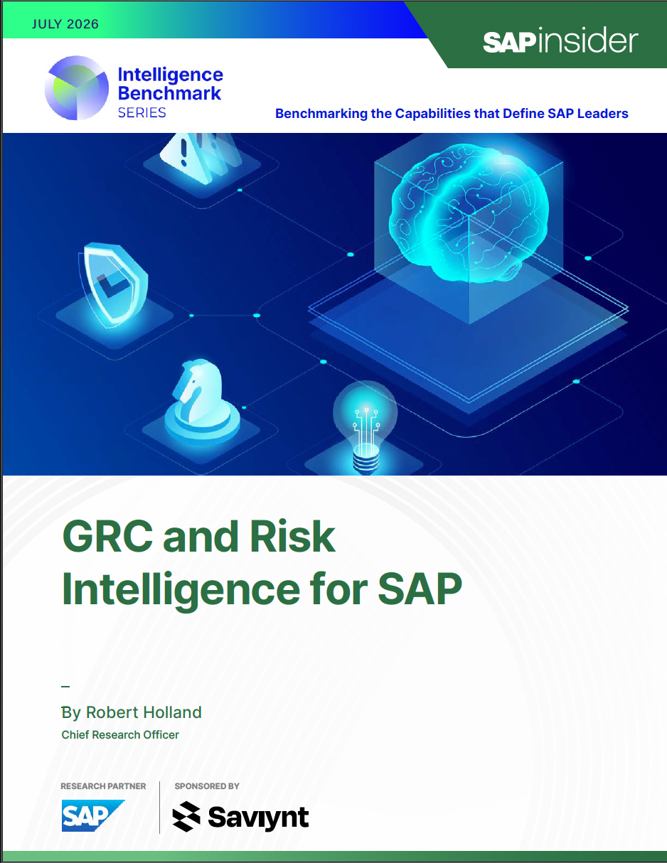 Executive Summary cover: GRC and Risk Intelligence for SAP 2026