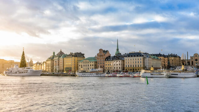 Stockholm waterfront skyline in Sweden, home to AI app development company Lovable