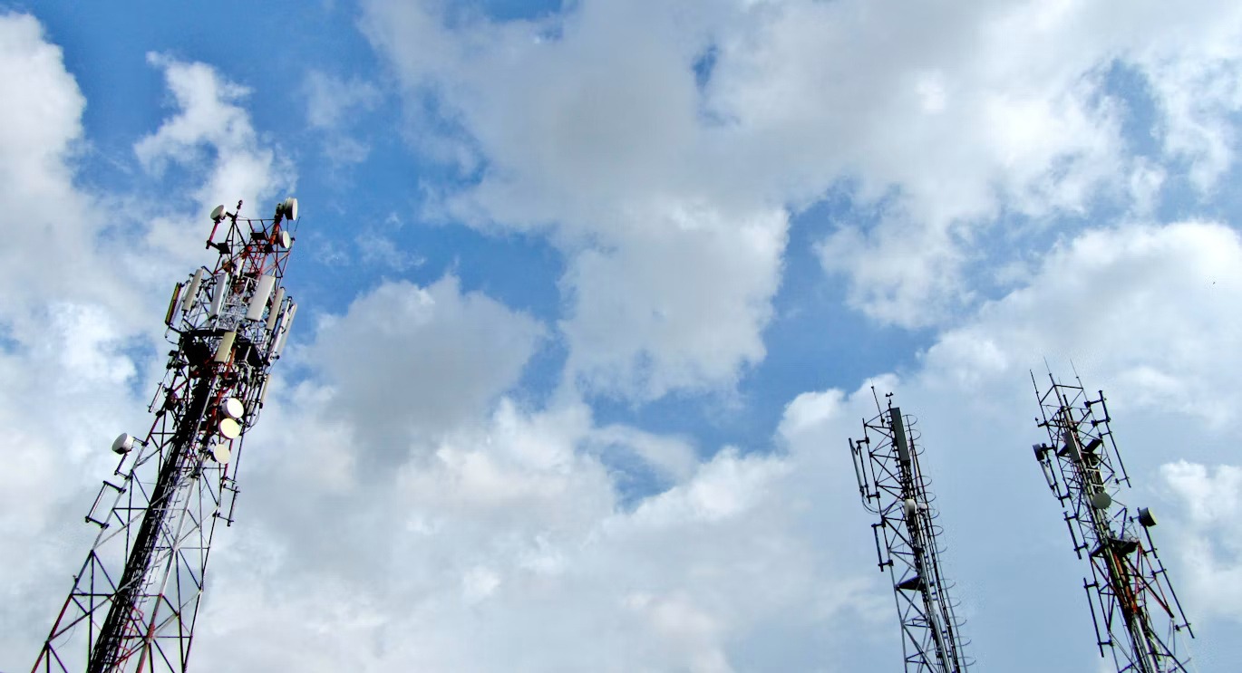 Telecom towers representing complex SAP BRIM revenue and billing environments.