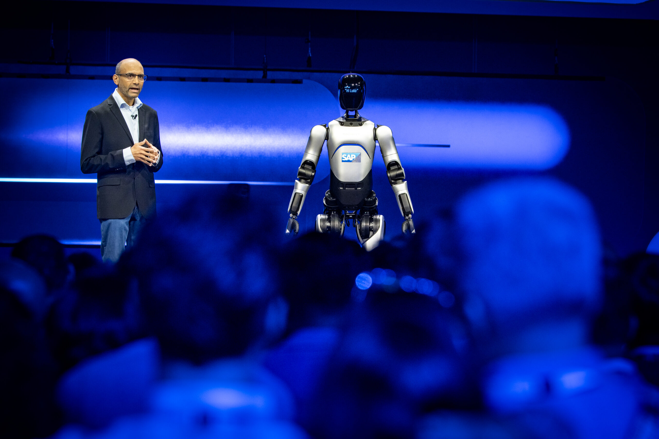 SAP Physical AI links business workflows with robots.